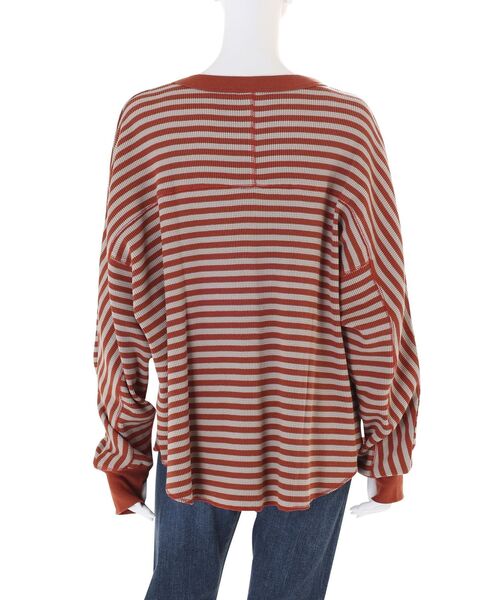 Ungrid（アングリッド）の「Miller別注 ワッフルロングスリーブTee（Tシャツ/カットソー・レディース・オレンジ/グリーン・FREE）」の11枚目の写真