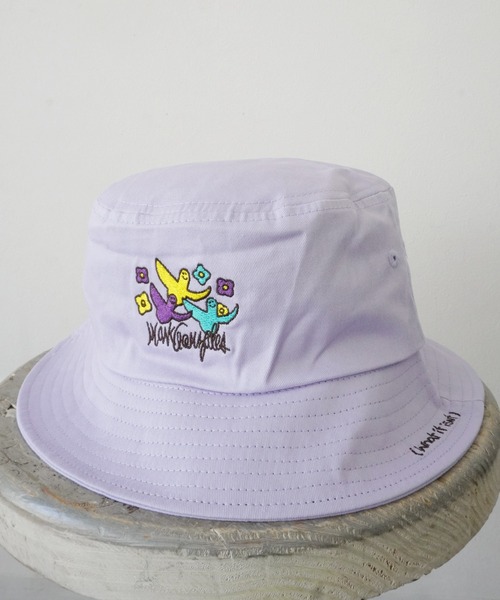 （What it isNt）ART BY MARKGONZALES（ワットイットイズント）の「【 （What it isNt）ART BY MARKGONZALES / (ワットイットイズント) アートバイ マークゴンザレス 】 刺繍 バケットハット（ハット・メンズ・サックスブルー/パープル/ネイビー/ベージュ/ブラック/ホワイト/アイボリー/ベージュ系その他/ブルー系その他/ホワイト系その他/ブラック系その他/ブラック系その他2・FREE）」の12枚目の写真