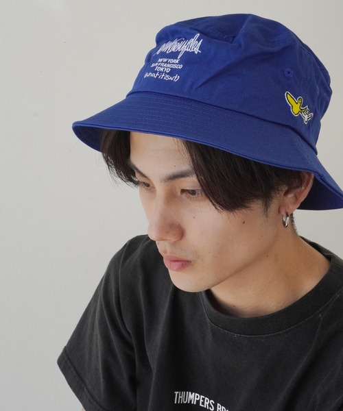 （What it isNt）ART BY MARKGONZALES（ワットイットイズント）の「【 （What it isNt）ART BY MARKGONZALES / (ワットイットイズント) アートバイ マークゴンザレス 】 刺繍 バケットハット（ハット・メンズ・サックスブルー/パープル/ネイビー/ベージュ/ブラック/ホワイト/アイボリー/ベージュ系その他/ブルー系その他/ホワイト系その他/ブラック系その他/ブラック系その他2・FREE）」の11枚目の写真