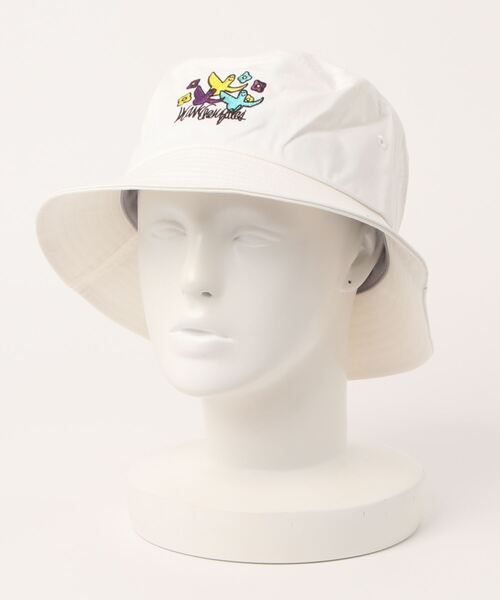 （What it isNt）ART BY MARKGONZALES（ワットイットイズント）の「【 （What it isNt）ART BY MARKGONZALES / (ワットイットイズント) アートバイ マークゴンザレス 】 刺繍 バケットハット（ハット・メンズ・サックスブルー/パープル/ネイビー/ベージュ/ブラック/ホワイト/アイボリー/ベージュ系その他/ブルー系その他/ホワイト系その他/ブラック系その他/ブラック系その他2・FREE）」の22枚目の写真