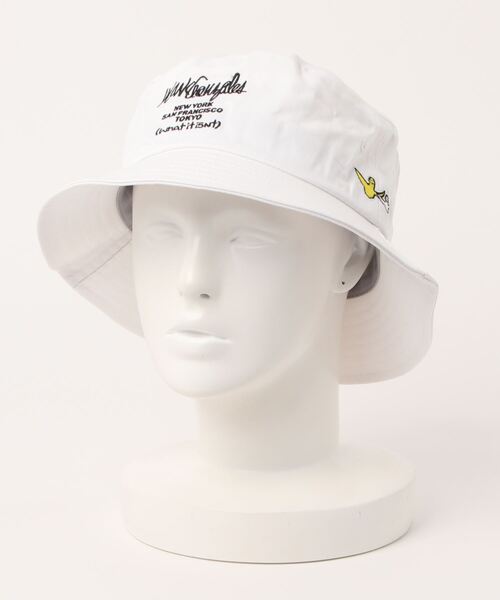 （What it isNt）ART BY MARKGONZALES（ワットイットイズント）の「【 （What it isNt）ART BY MARKGONZALES / (ワットイットイズント) アートバイ マークゴンザレス 】 刺繍 バケットハット（ハット・メンズ・サックスブルー/パープル/ネイビー/ベージュ/ブラック/ホワイト/アイボリー/ベージュ系その他/ブルー系その他/ホワイト系その他/ブラック系その他/ブラック系その他2・FREE）」の20枚目の写真