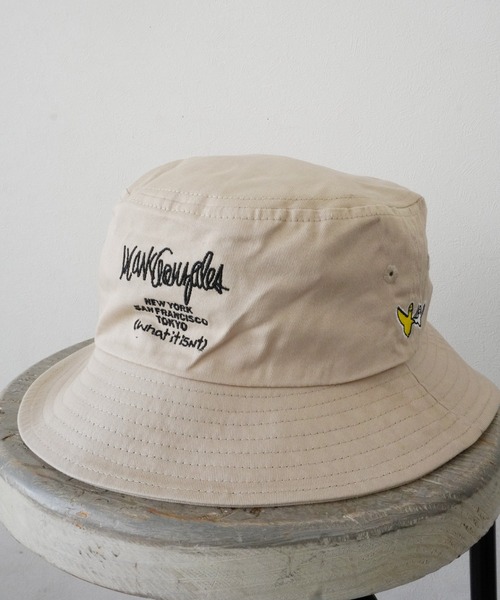 （What it isNt）ART BY MARKGONZALES（ワットイットイズント）の「【 （What it isNt）ART BY MARKGONZALES / (ワットイットイズント) アートバイ マークゴンザレス 】 刺繍 バケットハット（ハット・メンズ・サックスブルー/パープル/ネイビー/ベージュ/ブラック/ホワイト/アイボリー/ベージュ系その他/ブルー系その他/ホワイト系その他/ブラック系その他/ブラック系その他2・FREE）」の17枚目の写真