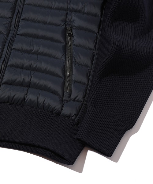 MEN'S BIGI(メンズビギ)の「ハイブリッドダウンパーカ<ダウン×ニット>(ブルゾン・メンズ・ネイビー/ブラック・04/02/01/03)」の15枚目の写真