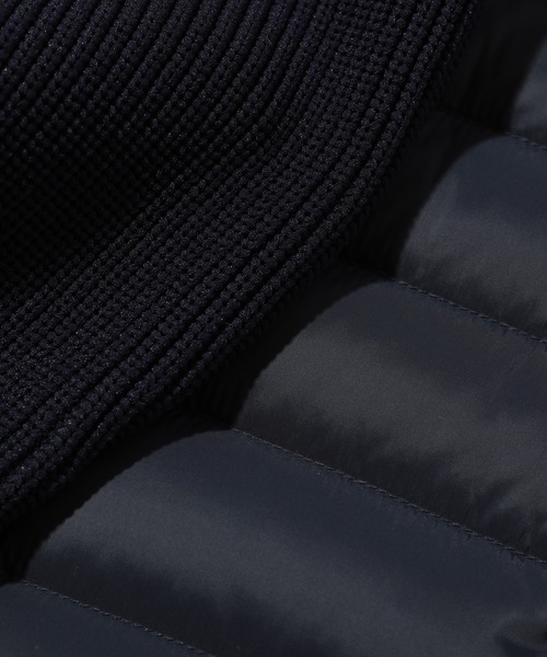MEN'S BIGI(メンズビギ)の「ハイブリッドダウンパーカ<ダウン×ニット>(ブルゾン・メンズ・ネイビー/ブラック・04/02/01/03)」の16枚目の写真
