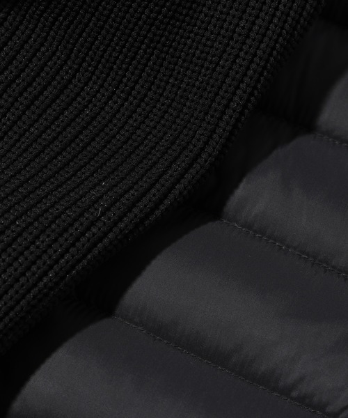 MEN'S BIGI(メンズビギ)の「ハイブリッドダウンパーカ<ダウン×ニット>(ブルゾン・メンズ・ネイビー/ブラック・04/02/01/03)」の21枚目の写真