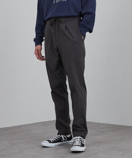 coen（コーエン）の「極楽FITテーパードテックパンツ23AW（スラックス・メンズ・ブラック/ダークブラウン/ネイビー/ダークグレー・S/M/L/XL）」の3枚目の写真