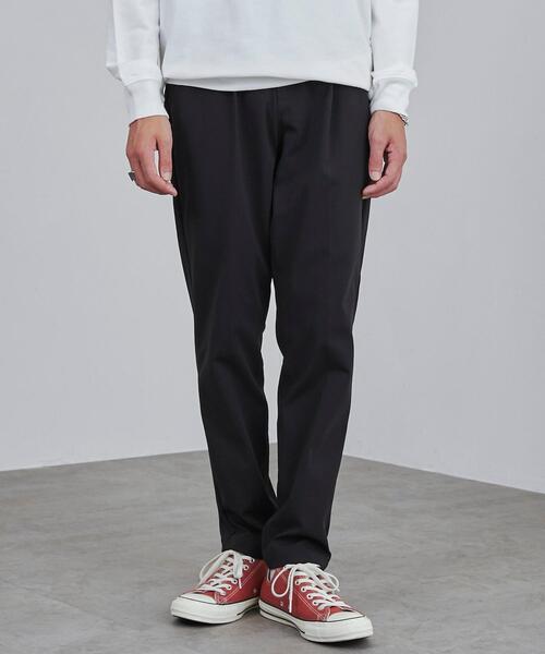 coen（コーエン）の「極楽FITテーパードテックパンツ23AW（スラックス・メンズ・ブラック/ダークブラウン/ネイビー/ダークグレー・S/M/L/XL）」の2枚目の写真