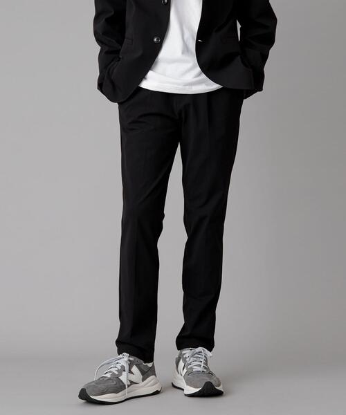 coen（コーエン）の「極楽FITテーパードテックパンツ23AW（スラックス・メンズ・ブラック/ダークブラウン/ネイビー/ダークグレー・S/M/L/XL）」の19枚目の写真