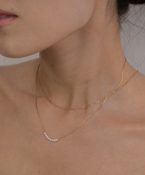 ebine（エビネ）の「Pearl Skin Necklace　金属アレルギー対応 サージカルステンレス（ネックレス・レディース・ゴールド・FREE）」の12枚目の写真