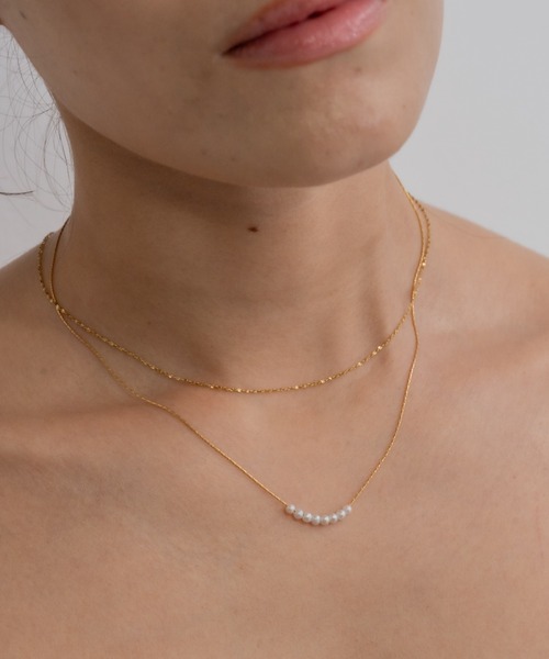 ebine（エビネ）の「Pearl Skin Necklace　金属アレルギー対応 サージカルステンレス（ネックレス・レディース・ゴールド・FREE）」の13枚目の写真