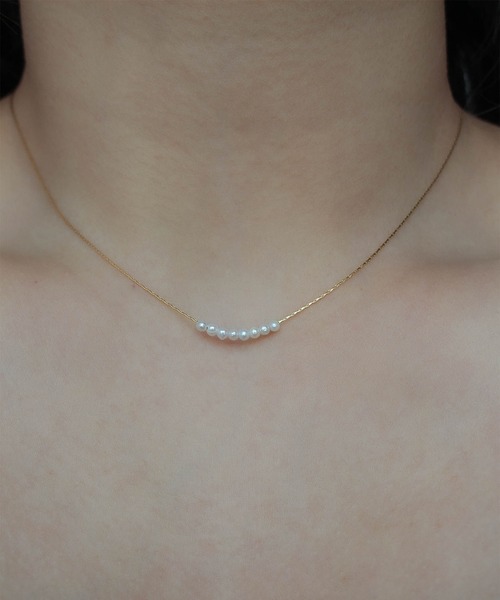 ebine（エビネ）の「Pearl Skin Necklace　金属アレルギー対応 サージカルステンレス（ネックレス・レディース・ゴールド・FREE）」の15枚目の写真