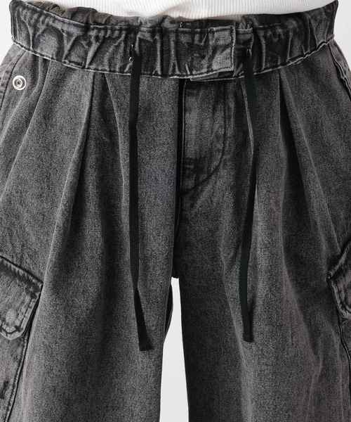 RAGEBLUE(レイジブルー)の「Denim wide loose cargo pants/デニムワイドルーズカーゴパンツ/パラシュートパンツ(デニムパンツ・メンズ・グレー/ネイビー/ブルー・MEDIUM/LARGE)」の18枚目の写真