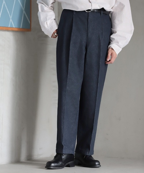 RAGEBLUE(レイジブルー)の「BLUEVER/デニムライクワイドスラックスパンツ(デニムパンツ・メンズ・ネイビー/ブラック・MEDIUM/LARGE)」の19枚目の写真