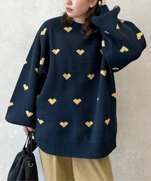 CPCM | 総柄ハートBIGニット(ニット/セーター)
