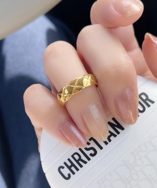 crafty（クラフティー）の「金属アレルギー/キルティングカットリング/サージカルステンレス（リング・レディース・シルバー/ピンクゴールド/ゴールド・11号/13号/9号）」の16枚目の写真