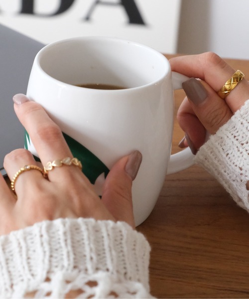 crafty（クラフティー）の「金属アレルギー/キルティングカットリング/サージカルステンレス（リング・レディース・シルバー/ピンクゴールド/ゴールド・11号/13号/9号）」の11枚目の写真