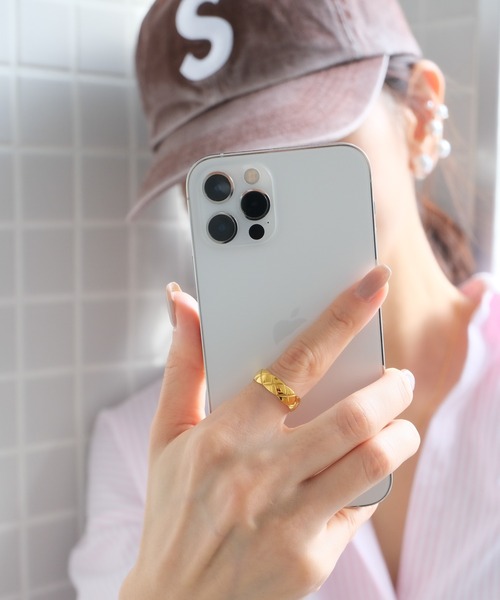 crafty（クラフティー）の「金属アレルギー/キルティングカットリング/サージカルステンレス（リング・レディース・シルバー/ピンクゴールド/ゴールド・11号/13号/9号）」の4枚目の写真