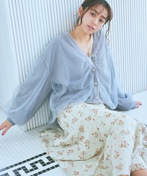 チュールレイヤードカーディガン 978491