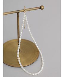 Te chichi | ポイントメタル淡水パールネックレス(ネックレス)