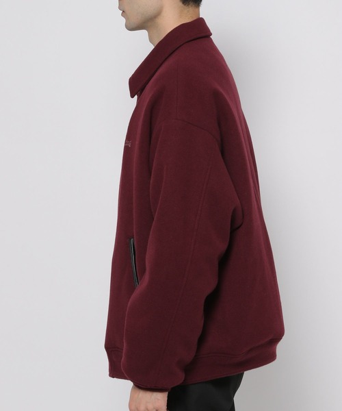 RAGEBLUE（レイジブルー）の「【WOOLLYTEC/ウーリーテック】ワンポイント刺繍/ビッグサイズブルゾン（ブルゾン・メンズ・ブラック/ネイビー/レッド・MEDIUM/LARGE）」の8枚目の写真