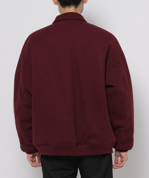 RAGEBLUE（レイジブルー）の「【WOOLLYTEC/ウーリーテック】ワンポイント刺繍/ビッグサイズブルゾン（ブルゾン・メンズ・ブラック/ネイビー/レッド・MEDIUM/LARGE）」の9枚目の写真