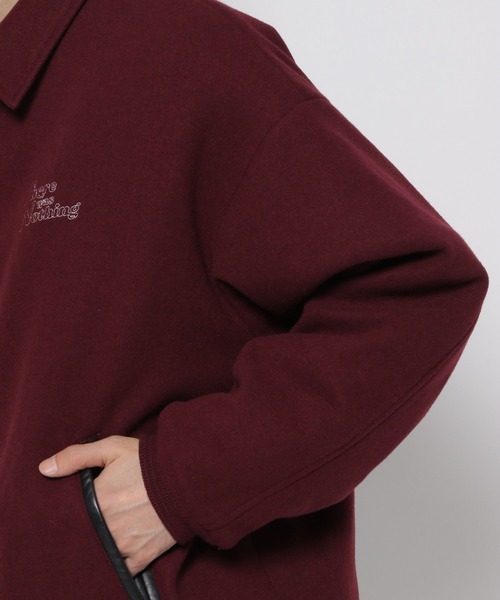 RAGEBLUE（レイジブルー）の「【WOOLLYTEC/ウーリーテック】ワンポイント刺繍/ビッグサイズブルゾン（ブルゾン・メンズ・ブラック/ネイビー/レッド・MEDIUM/LARGE）」の12枚目の写真