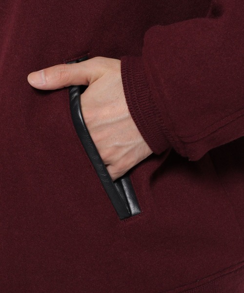 RAGEBLUE（レイジブルー）の「【WOOLLYTEC/ウーリーテック】ワンポイント刺繍/ビッグサイズブルゾン（ブルゾン・メンズ・ブラック/ネイビー/レッド・MEDIUM/LARGE）」の15枚目の写真