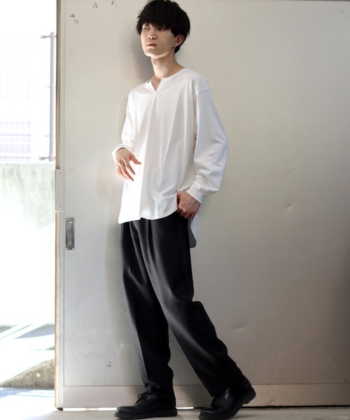 SITRY(シトリー)の「polyester tropical wide tapered easy pants/ポリトロ ワイド テーパード イージーパンツ(その他パンツ・メンズ・ダークネイビー/カーキ/ブラック・L/M/LL)」の22枚目の写真