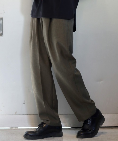 SITRY(シトリー)の「polyester tropical wide tapered easy pants/ポリトロ ワイド テーパード イージーパンツ(その他パンツ・メンズ・ダークネイビー/カーキ/ブラック・L/M/LL)」の17枚目の写真