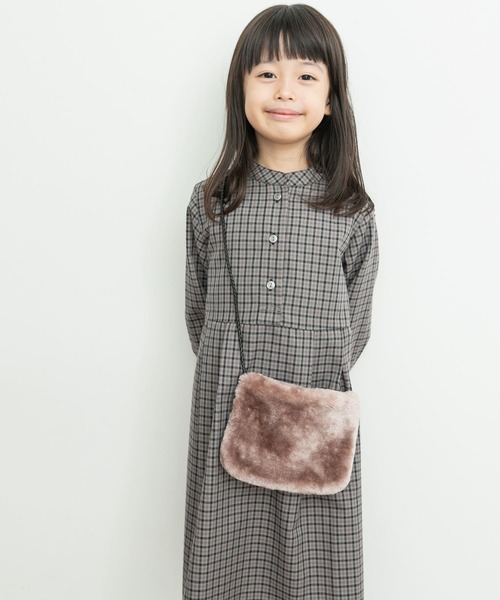URBAN RESEARCH DOORS（アーバンリサーチドアーズ）の「エコファーポーチ(KIDS)（ショルダーバッグ・キッズ・ピンク系その他/アイボリー・ONE）」の12枚目の写真