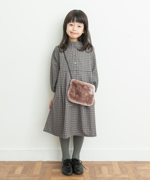 URBAN RESEARCH DOORS（アーバンリサーチドアーズ）の「エコファーポーチ(KIDS)（ショルダーバッグ・キッズ・ピンク系その他/アイボリー・ONE）」の10枚目の写真
