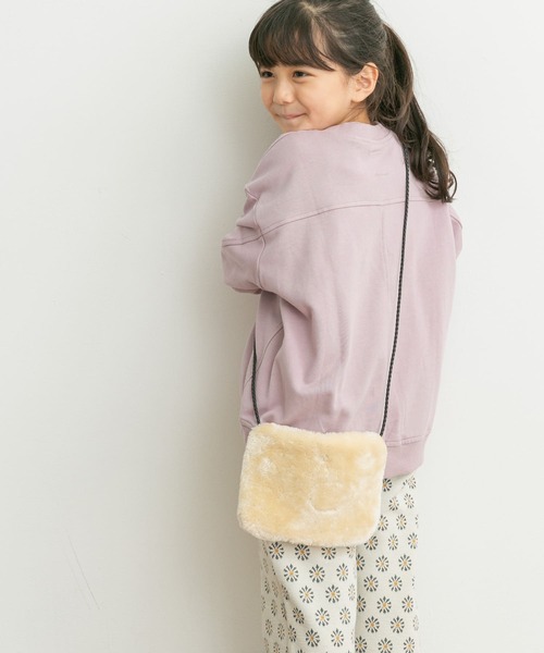 URBAN RESEARCH DOORS（アーバンリサーチドアーズ）の「エコファーポーチ(KIDS)（ショルダーバッグ・キッズ・ピンク系その他/アイボリー・ONE）」の9枚目の写真