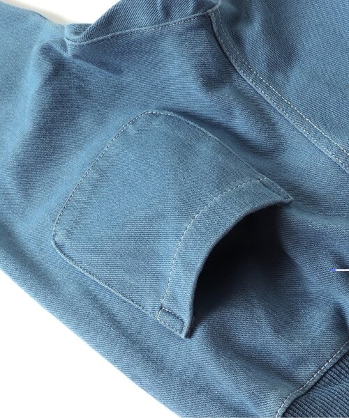 BREEZE（ブリーズ）の「デニムニットジョガーパンツ（デニムパンツ・キッズ・ネイビー/サックスブルー・140/120/100/150/130/90/110）」の10枚目の写真