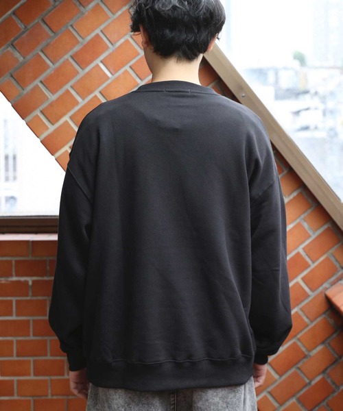 8(eight)(エイト)の「フラワー 刺繍 裏起毛 トレーナー 花(スウェット・メンズ・ブラック/アッシュグレー/オフホワイト・MEDIUM/LARGE)」の16枚目の写真