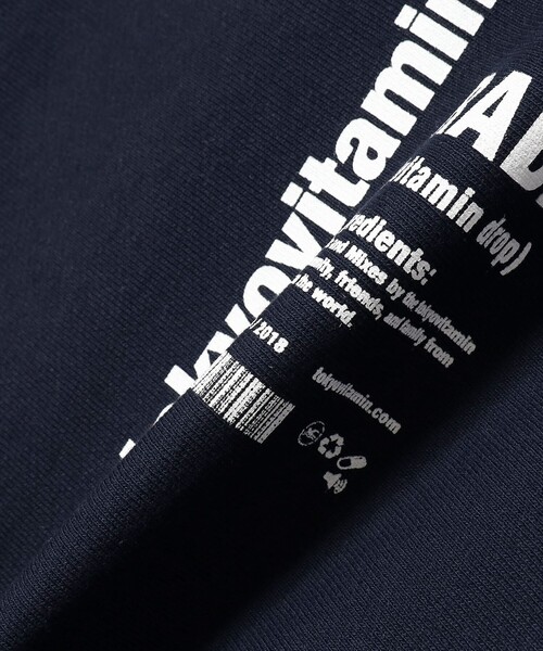 BEAMS T（ビームスティー）の「tokyovitamin × BEAMS T / 別注 Radio Hoodie（パーカー・メンズ・ネイビー/オリーブ・M/L/XL）」の16枚目の写真