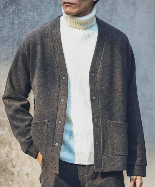 URBAN RESEARCH Sonny Label（アーバンリサーチサニーレーベル）の「ウォッシャブルウール混タートルニット（ニット/セーター・メンズ・カーキ/オフホワイト/ブラック/グレー/オレンジ/ブルー・LARGE/X-LARGE/MEDIUM）」の21枚目の写真