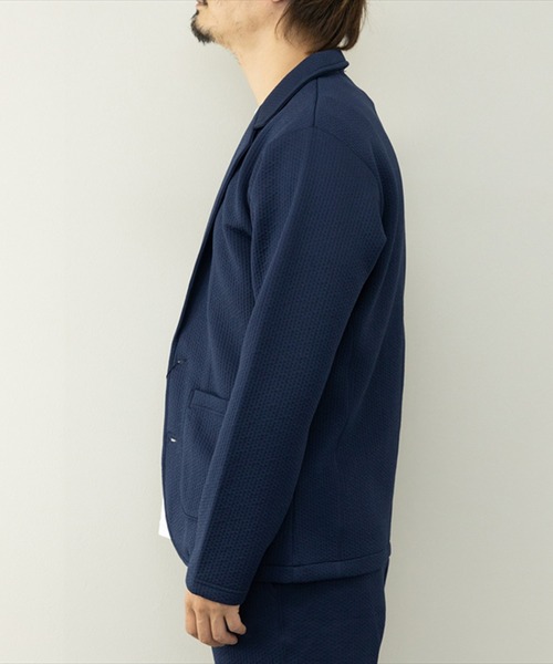 STYLEBLOCK（スタイルブロック）の「スポンジエンボス2Bテーラードジャケット（テーラードジャケット・メンズ・ネイビー/グレー/ブラック・L/M/LL）」の7枚目の写真