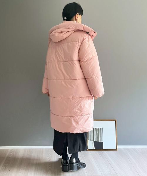 【セール】ディタッチャブルフード中綿ロングコート（ダウンジャケット/コート）｜Jewelobe（ジュエローブ）