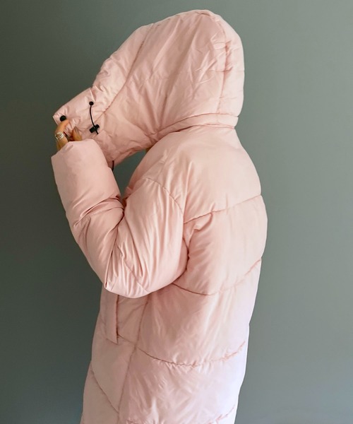 【セール】ディタッチャブルフード中綿ロングコート（ダウンジャケット/コート）｜Jewelobe（ジュエローブ）