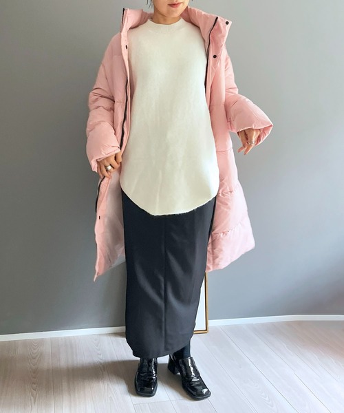 【セール】ディタッチャブルフード中綿ロングコート（ダウンジャケット/コート）｜Jewelobe（ジュエローブ）