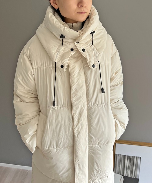 【セール】ディタッチャブルフード中綿ロングコート（ダウンジャケット/コート）｜Jewelobe（ジュエローブ）