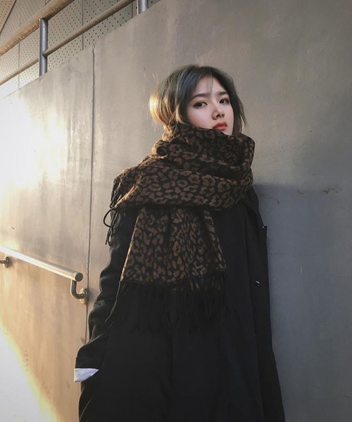 meJane（ミージェーン）の「レオパード柄ストール（ストール/ショール・レディース・ブラウン/ブラック・FREE）」の11枚目の写真