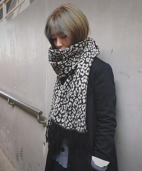 meJane（ミージェーン）の「レオパード柄ストール（ストール/ショール・レディース・ブラウン/ブラック・FREE）」の6枚目の写真