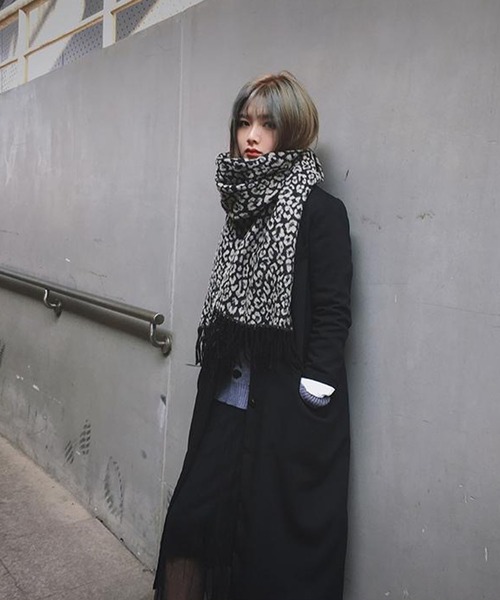 meJane（ミージェーン）の「レオパード柄ストール（ストール/ショール・レディース・ブラウン/ブラック・FREE）」の9枚目の写真