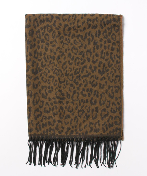 meJane（ミージェーン）の「レオパード柄ストール（ストール/ショール・レディース・ブラウン/ブラック・FREE）」の4枚目の写真