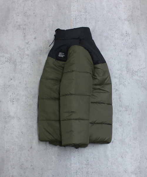 THE CASUAL（カジュアル）の「スタンドカラー　フェイクダウン　マウンテンジャケット（ダウンジャケット/コート・キッズ・ブラック/チャコール/カーキ/ベージュ・110cm/120cm/130cm/140cm/150cm/160cm）」の15枚目の写真