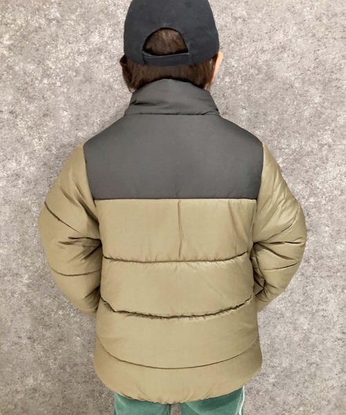 THE CASUAL（カジュアル）の「スタンドカラー　フェイクダウン　マウンテンジャケット（ダウンジャケット/コート・キッズ・ブラック/チャコール/カーキ/ベージュ・110cm/120cm/130cm/140cm/150cm/160cm）」の19枚目の写真