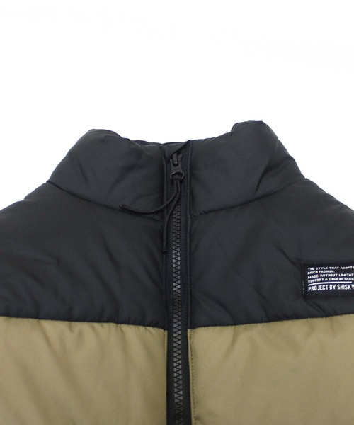 THE CASUAL（カジュアル）の「スタンドカラー　フェイクダウン　マウンテンジャケット（ダウンジャケット/コート・キッズ・ブラック/チャコール/カーキ/ベージュ・110cm/120cm/130cm/140cm/150cm/160cm）」の22枚目の写真