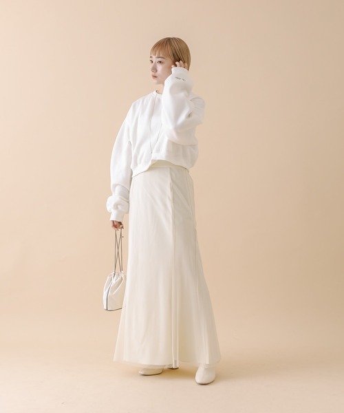 mline（エムライン）の「[mline]チュールマーメイドスカート（スカート・レディース・ブラック/アイボリー・2/1）」の5枚目の写真