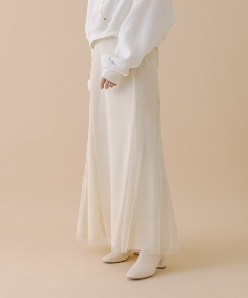 mline（エムライン）の「[mline]チュールマーメイドスカート（スカート・レディース・ブラック/アイボリー・2/1）」の8枚目の写真